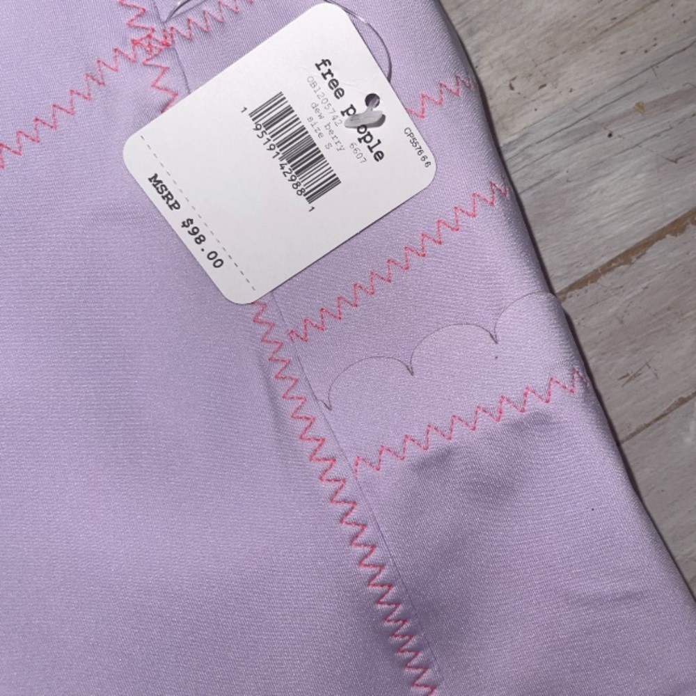 Free People Movement High Rise 7/8 Pinky Promise Leggings- Dew Berry Purple NWT - Picture 8 of 15